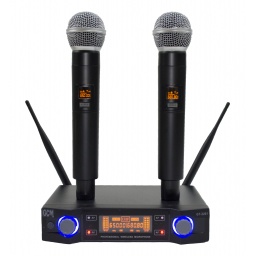 Microfono inalambrico doble de mano GT-2201 UHF GCM Pro
