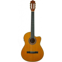 Guitarra Criolla Clasica con Corte Afinador Ecualizador  DEVISER L-320-ELECT-C