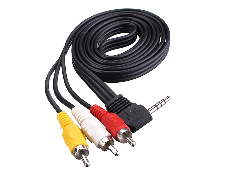 Cable para Cmara Plug Spica a 3 RCA 1.8M GCM-3AV Gcm Pro