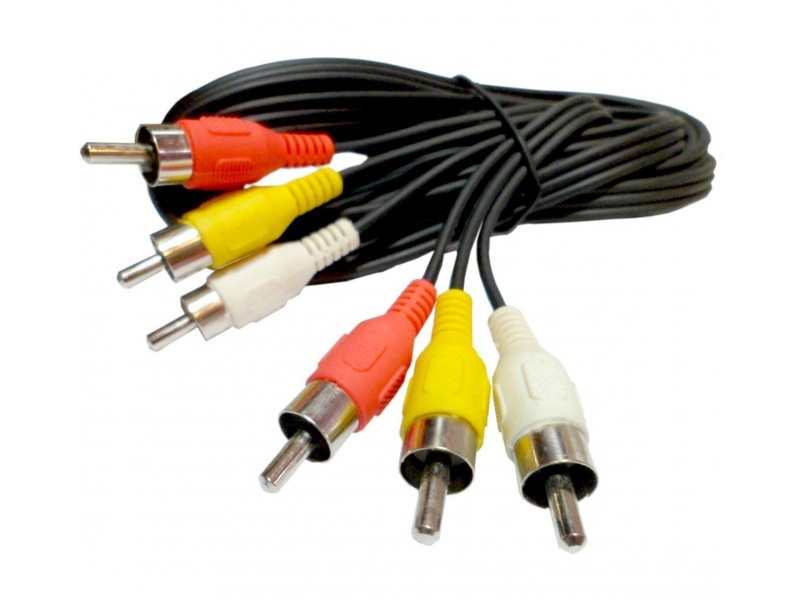 Cable de Audio y Video 3 RCA a 3 RCA 1.5 Metros